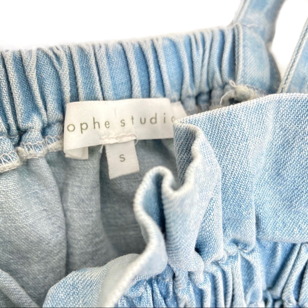DOLLSKILL Hey Girl Ruffle Hayride Denim Crop Top - Picture 8 of 8